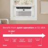 Frigidaire 6,000 BTU Window Air Conditioner with Remote Control, Cools Up to 250 Sq. Ft., Quiet Operation, Eco Mode, 3 Fan Speeds, Auto Restart, White