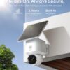 eufy Security SoloCam E42, 4-Cam Kit, 4K Solar Security Camera | AI Facial Recognition & Motion Tracking, Strobe Light, Pan & Tilt, Solar Powered, Built-in Local Storage (Up to 16TB)