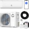12,000 BTU Mini Split Air Conditioner with 22 SEER2 Efficiency,750 Sq.Ft Cooling/Heating, Energy Star Certified,Smart Inverter Tech,Alexa-Compatible WiFi Control,Professional Installation Kit Included