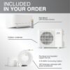 Cooper & Hunter 24,000 BTU 230V Wall Mount Mini Split AC, 18.7 SEER2 | Smart Control Included, 16FT Installation Kit, Inverter, Pre-Charged, Heat Pump, 2 Ton, Cooling & Heating, Ductless