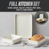 GOTHAM STEEL 20 Pc Ceramic Cookware Set, Diamond and Titanium Coated | Pots and Pans Set Non Stick, Non Toxic PFOA/PFOS Free, Utensils and Bakeware Included, Oven & Dishwasher Safe