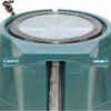 FCMP Outdoor Raincatcher, Flat-Back Rain Barrel with Spigots, 50 Gallon, Green | Portable Water Storage Container Tank with Spigots for Home, Garden, and Backyard