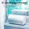 Hisense 8,000 BTU Inverter Window Air Conditioner, Wi-Fi Smart App Control | Wi-Fi Smart App Control, Energy Efficient, Quiet, Living Bedroom Home, up to 350 Sq. Ft.