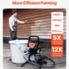 VEVOR 950W Stand Airless Paint Sprayer, 3000PSI High Efficiency Electric Airless Sprayer, Handheld Paint Sprayers for Home Interior and Exterior Furniture and Fences, Fine and Even Painting Effect | Handheld for Home Interior and Exterior Furniture and Fences, High Efficiency, Fine and Even Painting Effect, Metal, Black