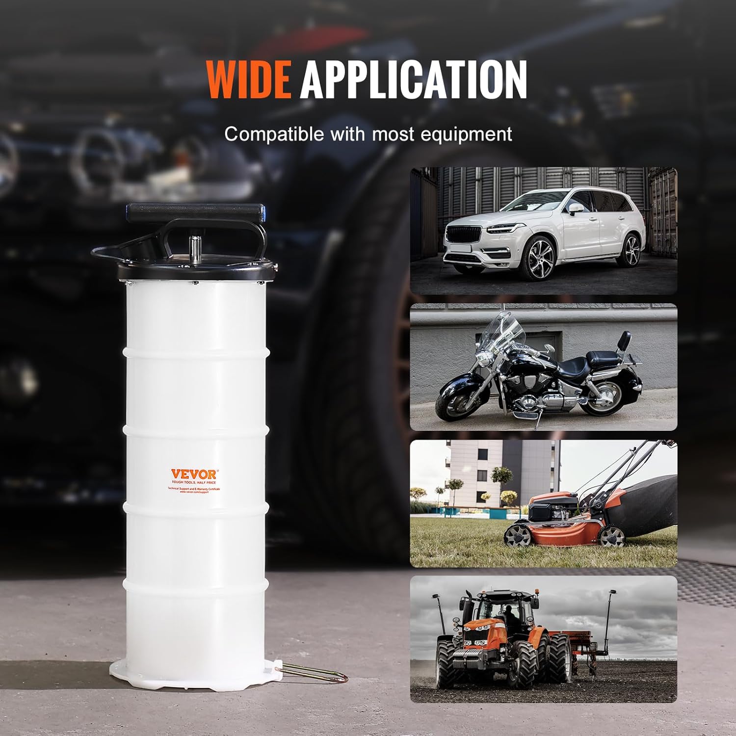 VEVOR 6.5L Manual Oil Extractor Pump, Fluid Extractor Pump for Automotive | Fluids Vacuum Evacuation, Oil Change Cleanly Tool, with Dipstick and Suction Hose, Convenient to Use All-in-One Kit VEVOR 6.5L Manual Oil Extractor Pump, Fluid Extractor Pump for Automotive | Fluids Vacuum Evacuation, Oil Change Cleanly Tool, with Dipstick and Suction Hose, Convenient to Use All-in-One Kit - Image 6