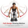 Sunny Health & Fitness Smart Full Motion Rower | 12 Resistance Levels, Dual-Arm Design, SunnyFit App, 400 LB Capacity, Optional Back-Assist Core Trainer Sunny Health & Fitness Smart Full Motion Rower | 12 Resistance Levels, Dual-Arm Design, SunnyFit App, 400 LB Capacity, Optional Back-Assist Core Trainer
