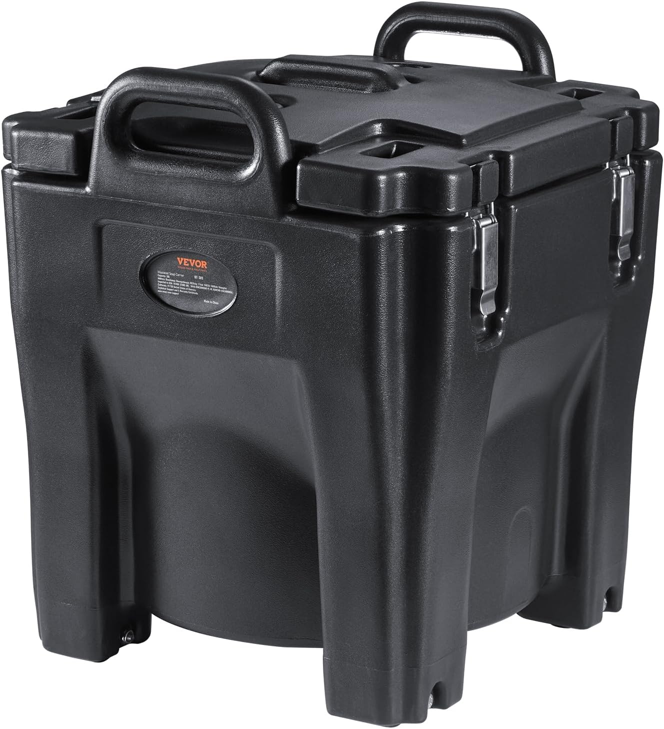 VEVOR Insulated Food Carrier, 32Qt Capacity Stackable Hot Box for Catering w/Stainless Steel Barrel, Top Load LLDPE Food Warmer w/Stationary Base, for Restaurant Canteen, Black VEVOR Insulated Food Carrier, 32Qt Capacity Stackable Hot Box for Catering w/Stainless Steel Barrel, Top Load LLDPE Food Warmer w/Stationary Base, for Restaurant Canteen, Black - Image 8