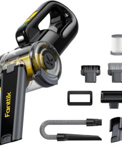 Fanttik Fold V10 APEX Pivot Cordless Car Vacuum, 17000Pa Handheld Vacuum Suction Power, Smart LED Display, Portable for Car Home Pet (Deluxe with Flexible Hose&Pet Brush)