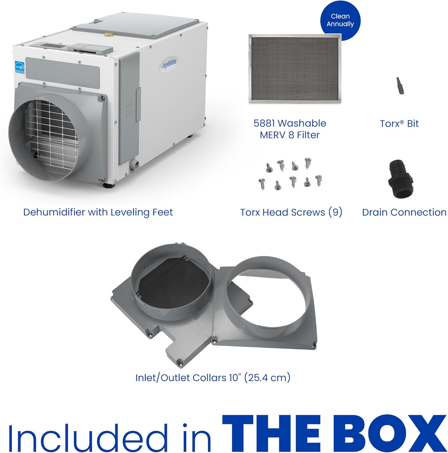 AprilAire E080 Pro 80-Pint Whole-House Dehumidifier, Energy Star Certified, Commercial-Grade for Basement, Crawlspace or Whole House up to 4,400 sq. ft. AprilAire E080 Pro 80-Pint Whole-House Dehumidifier, Energy Star Certified, Commercial-Grade for Basement, Crawlspace or Whole House up to 4,400 sq. ft. - Image 10