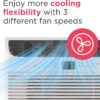 Frigidaire 6,000 BTU Window Air Conditioner with Remote Control, Cools Up to 250 Sq. Ft., Quiet Operation, Eco Mode, 3 Fan Speeds, Auto Restart, White