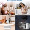 VTech Baby Monitor No WiFi with 2 Cameras – 19-Hour Battery, Patrol Mode for Twins & Two Rooms, 1000ft Range, Auto Night Vision, Two-Way Talk, Temperature Sensor | VM819-2