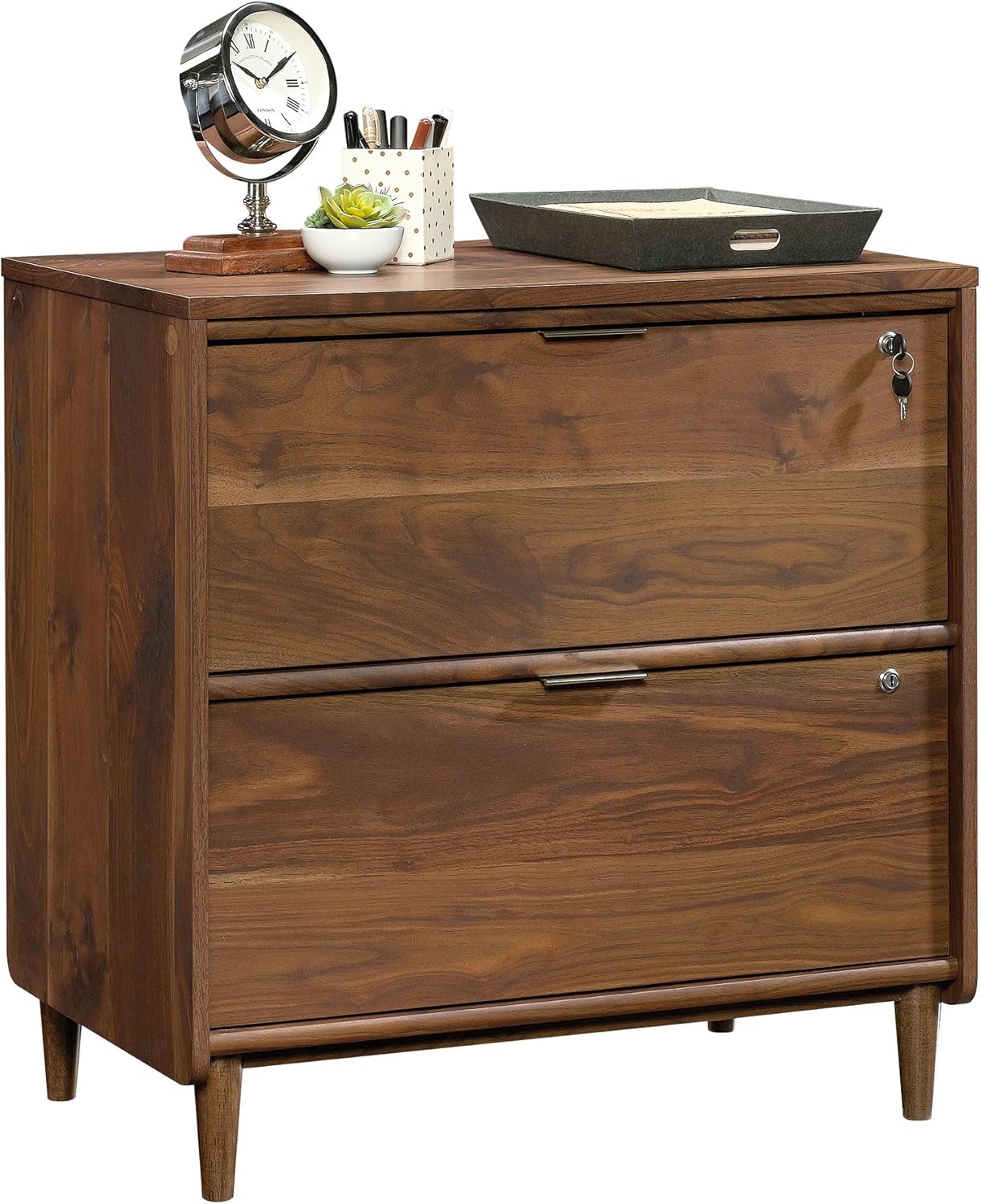 Sauder Clifford Place Lateral File, Grand Walnut finish Sauder Clifford Place Lateral File, Grand Walnut finish