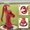VEVOR Well Hand Pitcher Pump, 25 ft Maximum Lift, Antique Cast Iron Manual Hand Water Pump, NPT 1-1/4 in Connection, Easy Installation, Old Fashioned for Outdoor Garden, Pond, Backyard, Farm, Red VEVOR Well Hand Pitcher Pump, 25 ft Maximum Lift, Antique Cast Iron Manual Hand Water Pump, NPT 1-1/4 in Connection, Easy Installation, Old Fashioned for Outdoor Garden, Pond, Backyard, Farm, Red