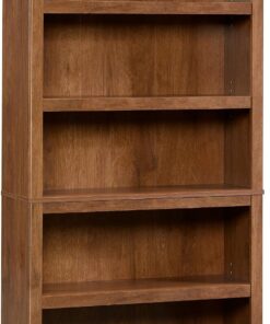 Sauder 5-Shelf Split Bookcase/ Book shelf, Oiled Oak finish
