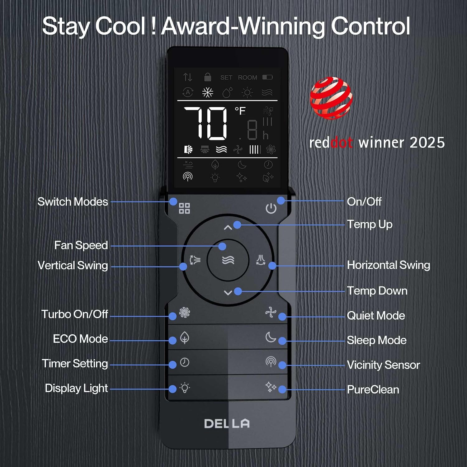 DELLA Econo Series 17000 BTU 17 SEER2 Mini Split Air Conditioner, Cools up to 1000 Sq. Ft, Works with Alexa and Wifi, 230V Heater Ductless Inverter System with Heat Pump, 16.4ft Installation Kit DELLA Econo Series 17000 BTU 17 SEER2 Mini Split Air Conditioner, Cools up to 1000 Sq. Ft, Works with Alexa and Wifi, 230V Heater Ductless Inverter System with Heat Pump, 16.4ft Installation Kit - Image 7