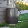 FCMP Outdoor Raincatcher 4000, Flat-Back Rain Water Barrel, 50-Gallon, Gray - Rainwater Collection Storage Container w/Side Spigots, Mesh Screen, Garden and Overflow Hose & Linking Kit FCMP Outdoor Raincatcher 4000, Flat-Back Rain Water Barrel, 50-Gallon, Gray - Rainwater Collection Storage Container w/Side Spigots, Mesh Screen, Garden and Overflow Hose & Linking Kit