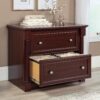 Sauder Palladia File Cabinet with 2 Drawers, Safety Mechanism, Lateral File Cabinet - Select Cherry Finish Sauder Palladia File Cabinet with 2 Drawers, Safety Mechanism, Lateral File Cabinet - Select Cherry Finish