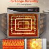 VEVOR Electric Hot Box Food Warmer, 4-Tier Commercial Warming Cabinet with Water Tray, Double-Door and Adjustable Shelves, Stainless Steel Food Warmer Cabinet, for Restaurant, Kitchen, Pizza, Chicken