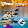 Sunlite Sports Inflatable Kayak 2 Person, Portable Inflatable Boat with Shed & Aluminum Oars, Lightweight Tandem Kayak with Air Pump & Carry Bag for Lakes & Rivers, 400 LB