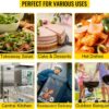 VEVOR Insulated Food Pan Carrier, 127 Qt Hot Box for Catering, LLDPE Food Box Carrier w/Double Buckles, Front Loading Food Warmer w/Handles, End Loader w/Wheels for Restaurant, Canteen, etc. Black