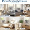 GarveeHome 8000 BTU Window Air Conditioner with Remote Control | Window AC Units Cools up to 350 Sq. Ft, 3 Cooling & Fan Speeds, Quiet Operation, LED Digital Display, Ideal for Bedroom