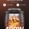 VEVOR Electric Soup Warmer, 10QT Commercial Soup Kettle with 304 Stainless Steel Detachable Insert Pot, 95~176°F Adjustable Temperature, Soup Station for Restaurant and Big Family, Black