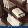 Sauder Palladia Book Shelf, Bookshelf with Storage, Library Bookcase with Doors and Adjustable Shelves, in Select Cherry finish Sauder Palladia Book Shelf, Bookshelf with Storage, Library Bookcase with Doors and Adjustable Shelves, in Select Cherry finish