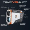 Bushnell Golf Tour V6 Shift Laser Rangefinder with Slope Compensation, 1300-Yard Range, Flag Lock Vibration, Magnetic Cart Mount, 6X Magnification, Waterproof – Tournament Legal