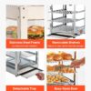 VEVOR 3-Tier Commercial Food Warmer Display, 800W Food Display Warmer with LED Light, Adjustable Shelf and Stainless Steel Frame, 86℉~185℉ Air Heating, 34L for Hamburger, Pizza, Bread, Fried Chicken VEVOR 3-Tier Commercial Food Warmer Display, 800W Food Display Warmer with LED Light, Adjustable Shelf and Stainless Steel Frame, 86℉~185℉ Air Heating, 34L for Hamburger, Pizza, Bread, Fried Chicken