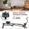 Sunny Health & Fitness Smart Full Motion Rower | 12 Resistance Levels, Dual-Arm Design, SunnyFit App, 400 LB Capacity, Optional Back-Assist Core Trainer Sunny Health & Fitness Smart Full Motion Rower | 12 Resistance Levels, Dual-Arm Design, SunnyFit App, 400 LB Capacity, Optional Back-Assist Core Trainer