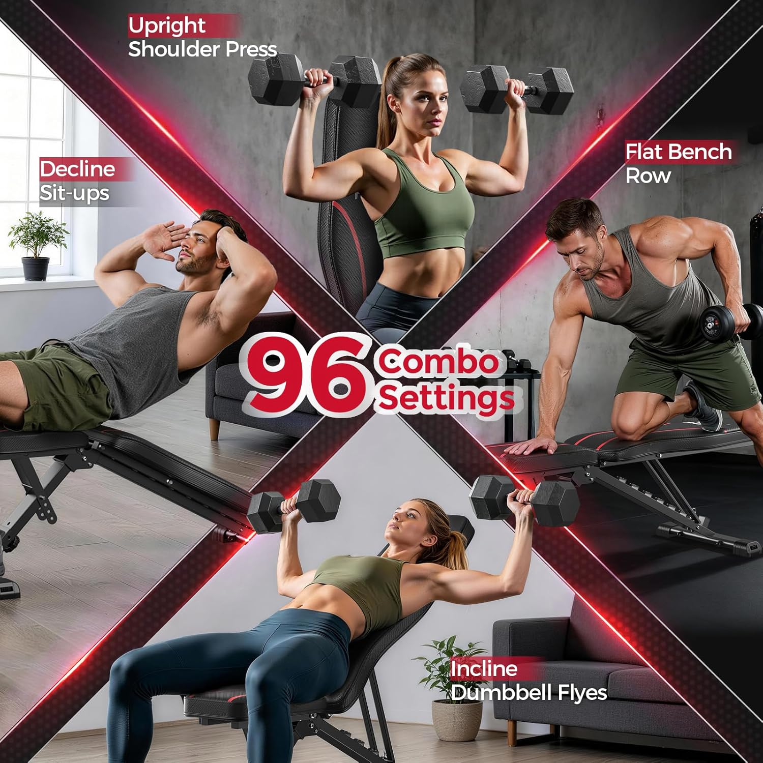 FLYBIRD WB2 Weight Bench, Utility Adjustable Weight Bench for Full Body Workout- Multi-Purpose Foldable Incline Bench (Black) FLYBIRD WB2 Weight Bench, Utility Adjustable Weight Bench for Full Body Workout- Multi-Purpose Foldable Incline Bench (Black) - Image 6