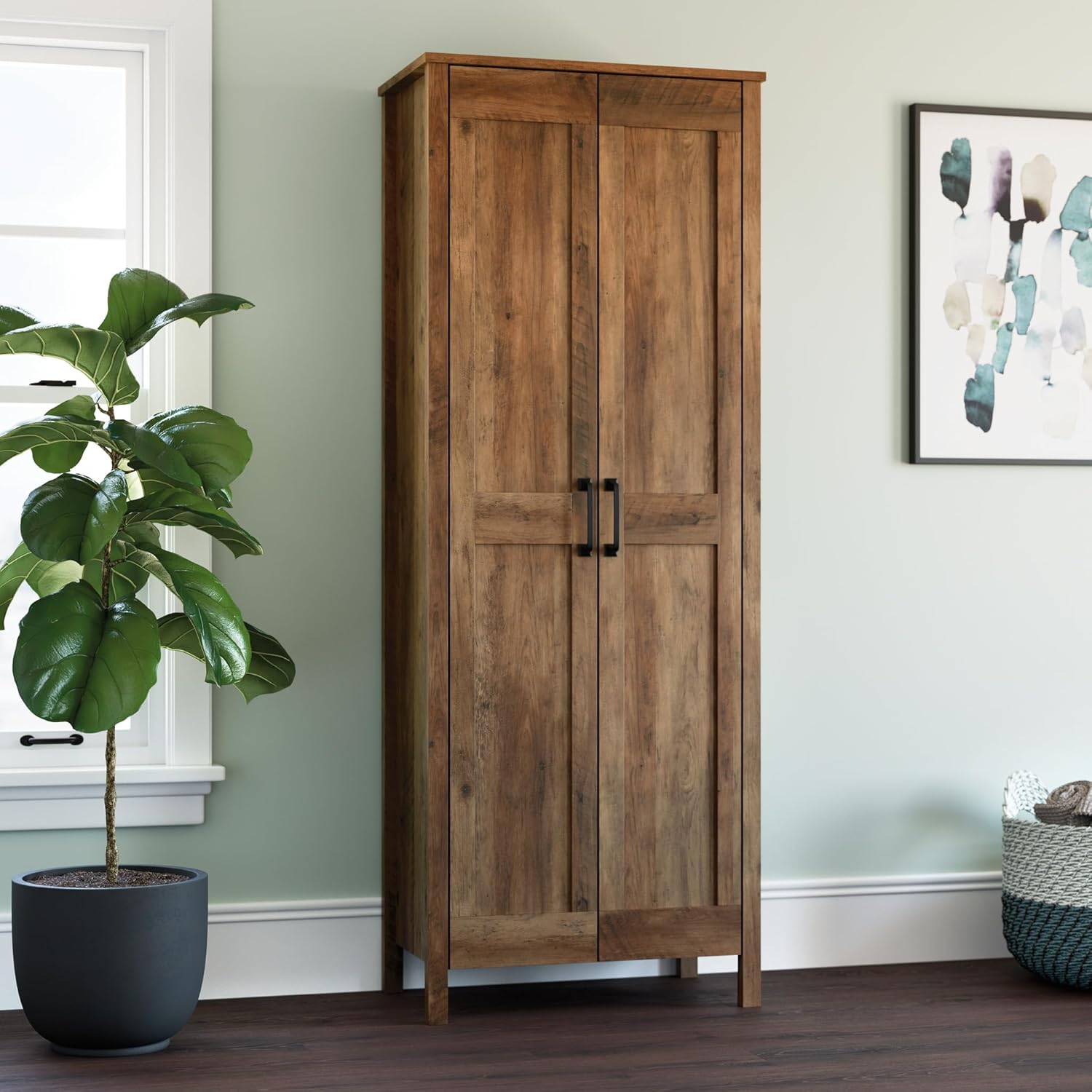 Sauder Miscellaneous Storage Cabinet, Rural Pine Finish Sauder Miscellaneous Storage Cabinet, Rural Pine Finish - Image 2