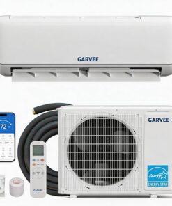 GarveeLife 18,000 BTU 21 SEER2 Mini Split AC & Heat Pump | Ductless Inverter System with WiFi, Voice & Remote Control, 4D Airflow, Self-Clean, Easy Install