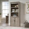 Sauder Palladia Book Shelf, Bookshelf with Storage, Library Bookcase with Doors and Adjustable Shelves, in Split Oak Finish Sauder Palladia Book Shelf, Bookshelf with Storage, Library Bookcase with Doors and Adjustable Shelves, in Split Oak Finish