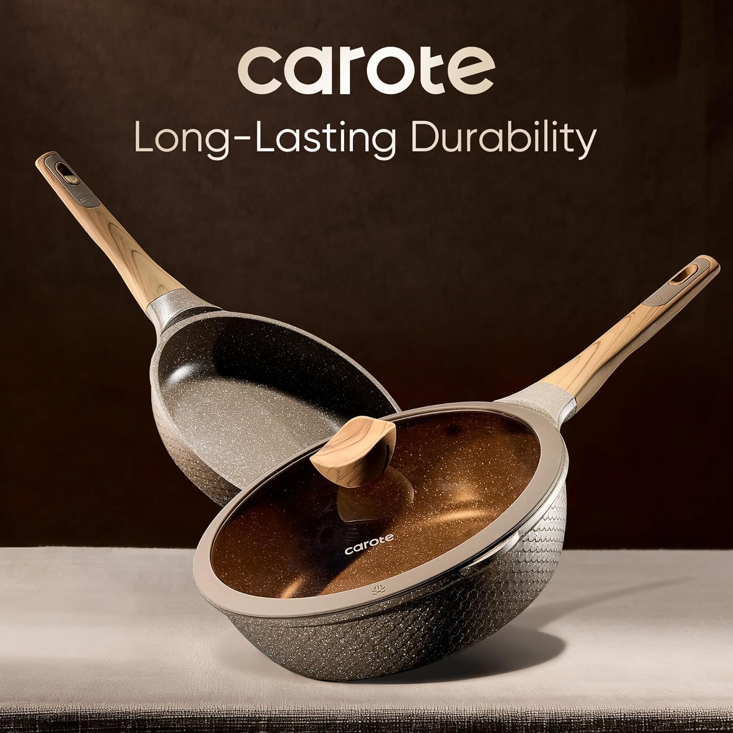 CAROTE 26pcs Pots and Pans Set, Nonstick Cookware Sets CAROTE 26pcs Pots and Pans Set, Nonstick Cookware Sets - Image 6