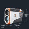 Bushnell Golf Tour V6 Shift Laser Rangefinder with Slope Compensation, 1300-Yard Range, Flag Lock Vibration, Magnetic Cart Mount, 6X Magnification, Waterproof – Tournament Legal