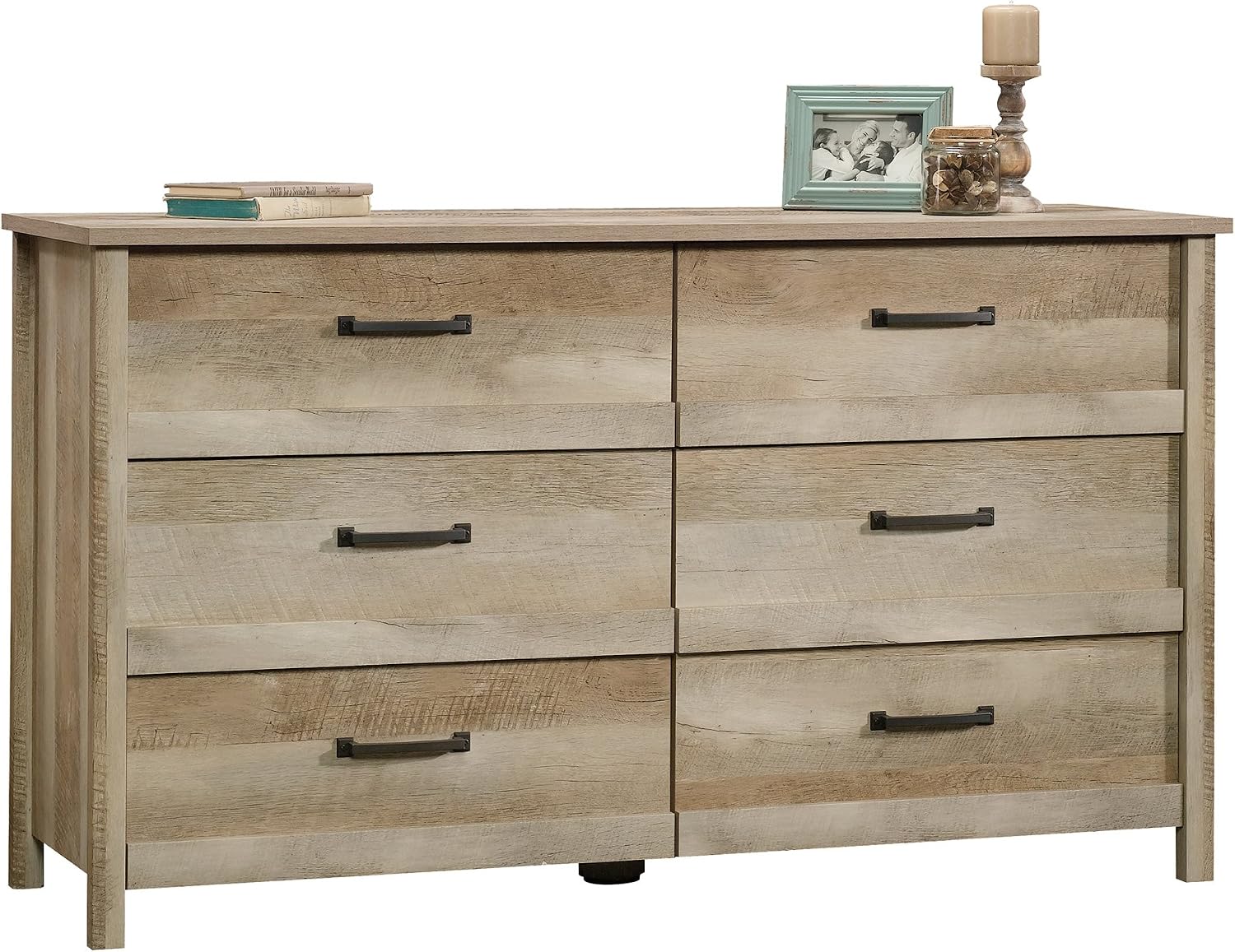 Sauder Cannery Bridge 6 Drawer Dresser, Lintel Oak finish Sauder Cannery Bridge 6 Drawer Dresser, Lintel Oak finish - Image 4