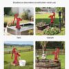 VEVOR Well Hand Pitcher Pump, 25 ft Maximum Lift, Antique Cast Iron Manual Hand Water Pump, NPT 1-1/4 in Connection, Easy Installation, Old Fashioned for Outdoor Garden, Pond, Backyard, Farm, Red VEVOR Well Hand Pitcher Pump, 25 ft Maximum Lift, Antique Cast Iron Manual Hand Water Pump, NPT 1-1/4 in Connection, Easy Installation, Old Fashioned for Outdoor Garden, Pond, Backyard, Farm, Red
