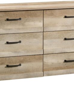 Sauder Cannery Bridge 6 Drawer Dresser, Lintel Oak finish