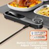 FEPPO Food Warming Mat, 35"x16" Food Warmers for Parties Buffet | Fast Full-Surface Warming Mat for Food with 19 Level Adjustable Temperature and 6 Hours Timer, Roll Up Food Warmer FEPPO Food Warming Mat, 35"x16" Food Warmers for Parties Buffet | Fast Full-Surface Warming Mat for Food with 19 Level Adjustable Temperature and 6 Hours Timer, Roll Up Food Warmer