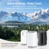 TECXERLLON 15,000 BTU Portable Air Conditioner for Large Room up to 800 Sq. Ft., Quiet 48dB 4-in-1 AC Unit with Dehumidifier, Self-Evaporating, Sleep Mode, Remote & Window Kit