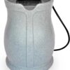 FCMP Outdoor Catalina 45-Gallon Rain Barrel – BPA-Free Flat-Back Design with 3.5 Foot Garden Hose, Shut-Off Thumb Valve, and Fixed Lid (RB-CAT-LTGRNT) Light Granite | BPA-Free Flat-Back Design with 3.5 Foot Garden Hose, Shut-Off Thumb Valve, and Fixed Lid