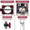 Milescraft 1318 DrillMate Portable Drillling Guide – Precision Drilling Jig Attachment for Drilling Angled or Straight Holes, Adjustable Drill Guide Attachment, Portable Drill Press with 3/8” Chuck