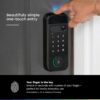 myQ Secure View™ 3-in-1 Smart Lock with 2K HDR Video Doorbell Camera, Face Access, Fingerprint Access, PIN & App Control — Intelligent Entry with Built-in Camera, Color Night Vision & Two-Way Audio