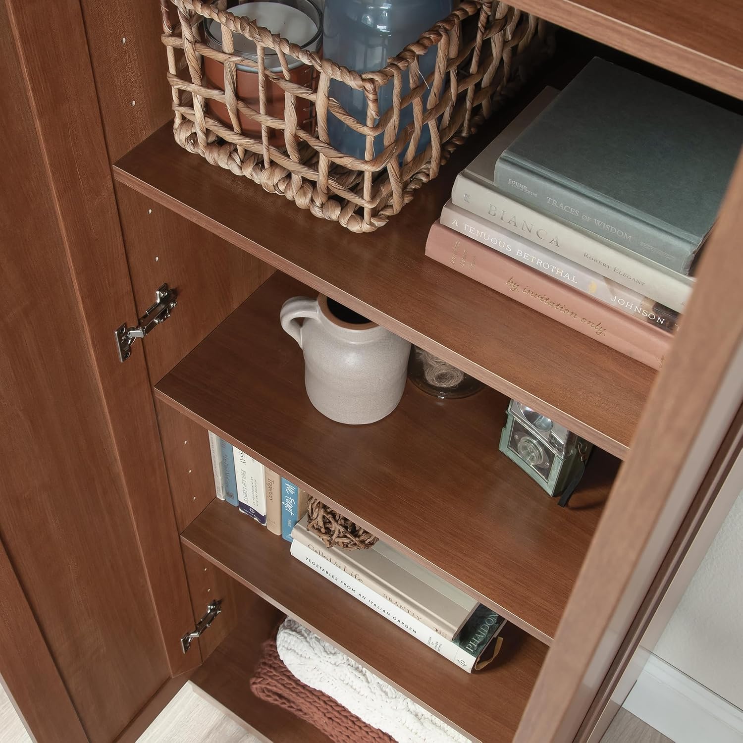 Sauder HomePlus Storage Cabinet/ Pantry cabinets, Sienna Oak finish Sauder HomePlus Storage Cabinet/ Pantry cabinets, Sienna Oak finish - Image 7