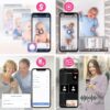 VTech Smart WiFi Baby Monitor, 2 Cameras for Twins & Two Rooms – 2K Split Screen, 5.5" Screen, 24X Zoom, Wide Angle, Free App, Night Light | Smart HD Plus Twin