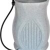 FCMP Outdoor Catalina 45-Gallon Rain Barrel – BPA-Free Flat-Back Design with 3.5 Foot Garden Hose, Shut-Off Thumb Valve, and Fixed Lid (RB-CAT-LTGRNT) Light Granite | BPA-Free Flat-Back Design with 3.5 Foot Garden Hose, Shut-Off Thumb Valve, and Fixed Lid