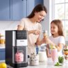 VEVOR Ice Cream Maker, 7-in-1 Frozen Treat Maker for Gelato, Sorbet, Milkshake, Frozen Yogurt & Lite Ice Cream, Homemade Ice-Cream Machine with One-Touch Mix-in + Respin for Smooth, Creamy Texture