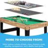 Best Choice Products 2x4ft Combo Game Table Set for Home, Game Room, Friends & Family w/Hockey, Foosball, Pool, Shuffleboard, Ping Pong, Chess, Checkers, Bowling, and Backgammon, Natural Best Choice Products 2x4ft Combo Game Table Set for Home, Game Room, Friends & Family w/Hockey, Foosball, Pool, Shuffleboard, Ping Pong, Chess, Checkers, Bowling, and Backgammon, Natural