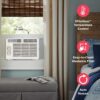 Frigidaire 5,000 BTU Window-Mounted Air Conditioner, Cools Up to 150 Sq. Ft., Quiet Operation, Effortless Temperature Control, 2 Fan Speeds, Auto Restart, White